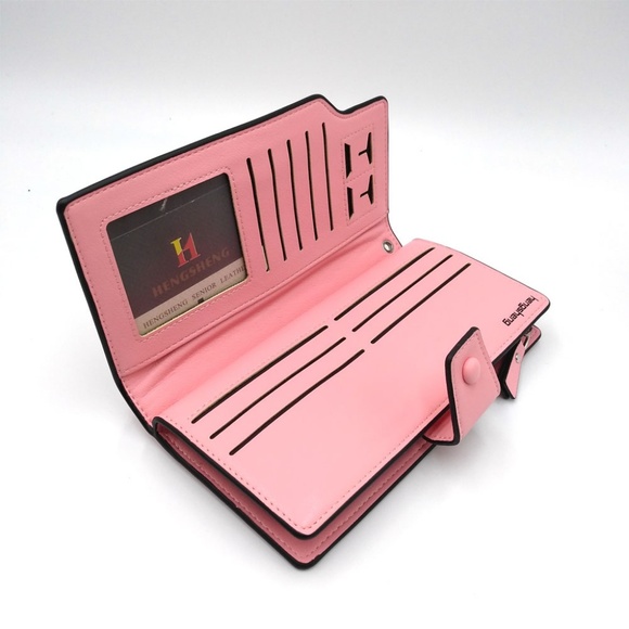 Women Girls Leather Wallet Cards Holder Handbag - Picture 2 of 5